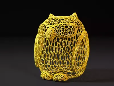 Owl figurine 3D print model