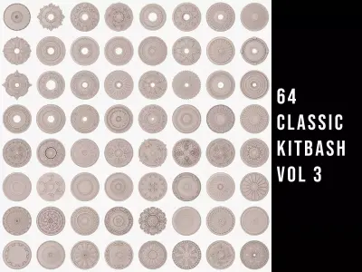 64 Classic Kitbash Vol 3 3D model