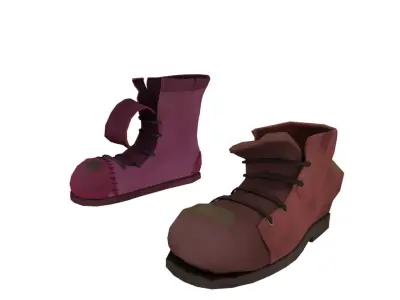 Boots pair of 3D model