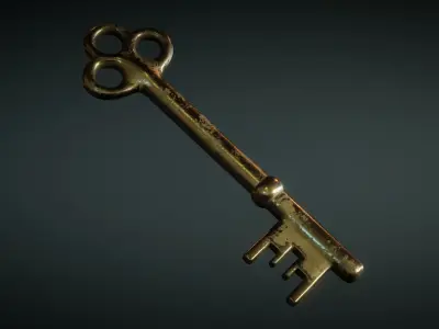 Old Keys Low-poly 3D model