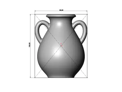 Simple Greek vintage urn and vase 3D print model
