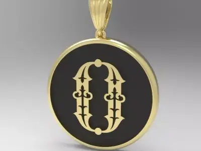 Decorative Letter O 3D print model