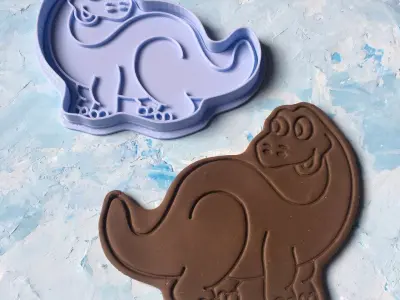 Dinosaur set Cookie Cutter 3D print model