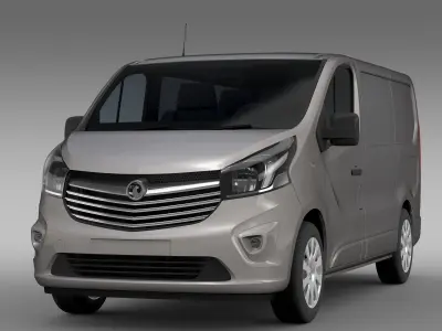 Vauxhall Vivaro Van Biturbo 2017 3D model