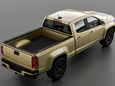 Chevrolet Colorado truck 2023 Low-poly 3D model