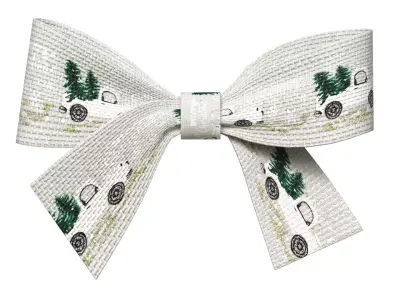 Christmas Bow Ribbon 75 Low-poly 3D model