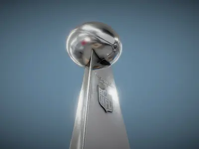NFL Super Bowl Vince Lombardi Trophy 3D model