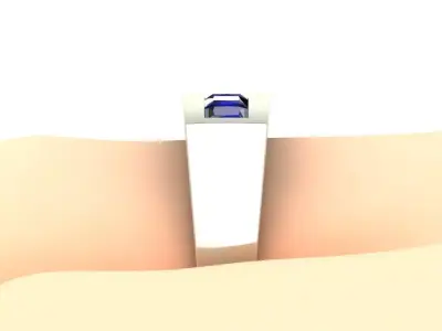 BLUE SAPPHIRE MENS RING 3D print model