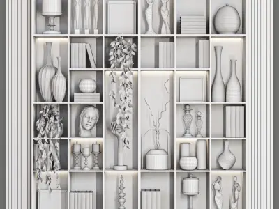 decorative set  48 3D model