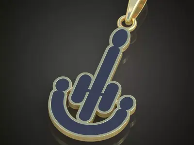 Pendant model 3D 0233 printable model Free 3D print model
