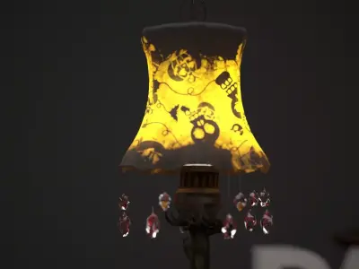 Halloween Lamp Model  Low-poly 3D model