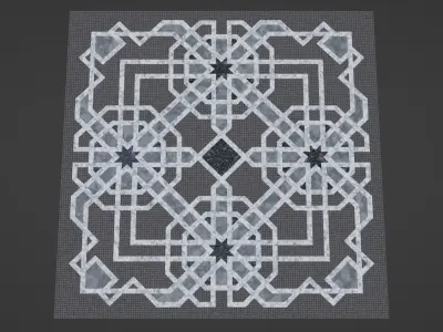 Emin Inonu Town Square Low-poly 3D model