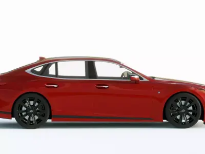 Lexus LS500H Sport 2021 3D model