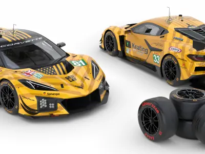 Corvette Z06 GT3 R LMGT3 2025 3D model