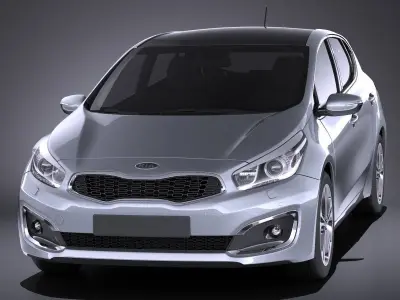 Kia Ceed 5-door 2017 VRAY 3D model