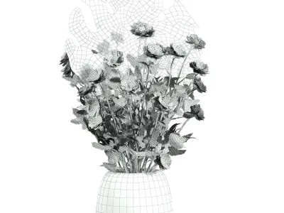 bouquet 3D model 9