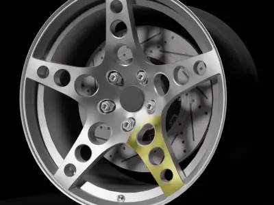 HGK - Wheels - Game Ready Low-poly 3D model