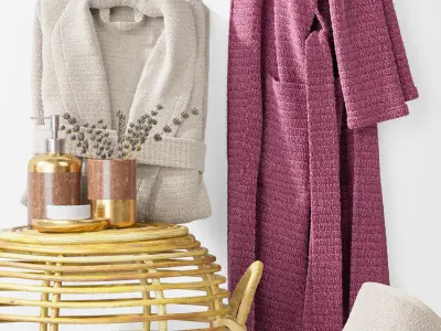 Bathroom decor set 001 3D model