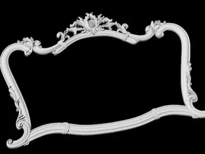carved mirror 3D model 4
