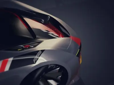 Audi FSS Quarantine concept Low-poly 3D model