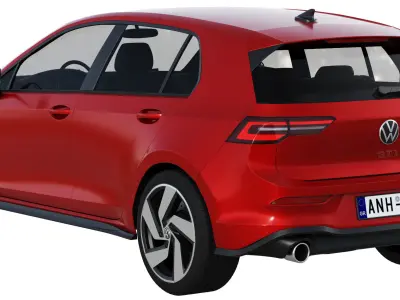 Volkswagen Golf GTI 5-door 2020 3D model