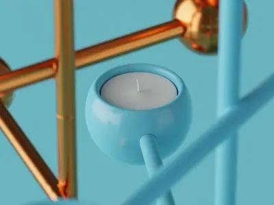 Teluria Candelabra 3D model