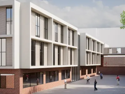 High School Building Revit Project 3D model