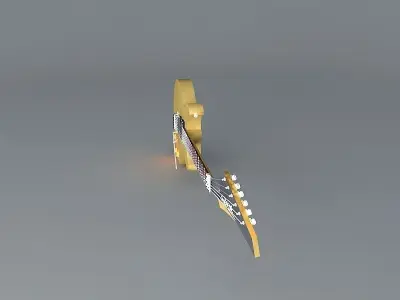 Les Paul DC guitar Free 3D model