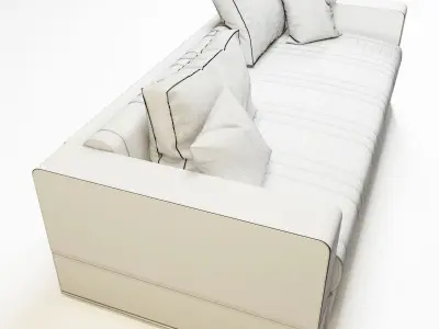 juliette italian sofa 3D model