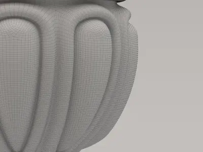 Carved Finial 3D model 8