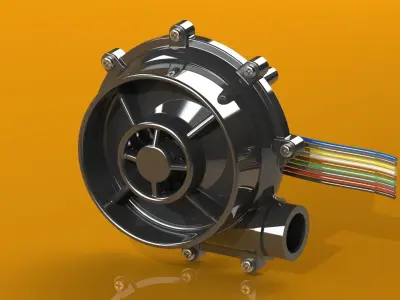 Brushless Air Blower  3D print model