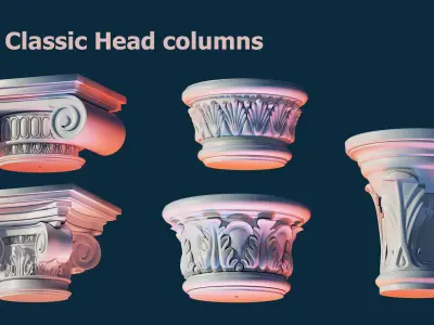 75 Classic Architectural Ornaments 3d model object kitbash 3D model