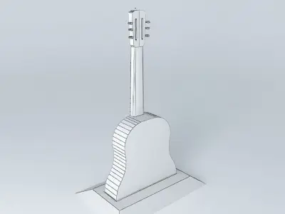 The Guitar Tower Free 3D model