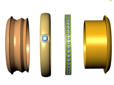 moving ring  3D print model