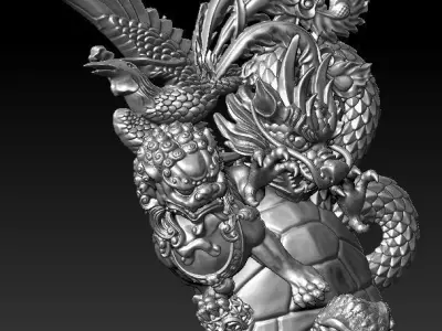 dragon Unicorn  rules   Phoenix 3D print model