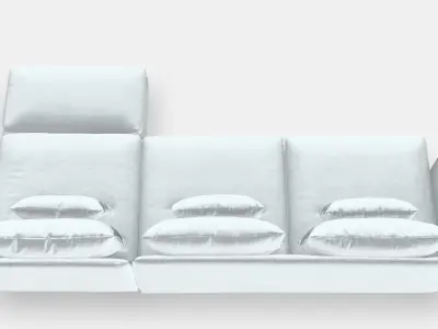 SODERHAMN 4-seat sofa 2 Low-poly 3D model