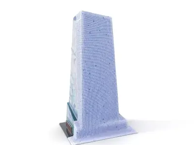 Geometric Facade Skyscraper model pack Low-poly 3D model