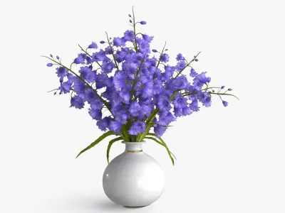 Campanula Bouquet 3D model