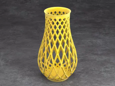 RHOMBOIDAL VASE 3D print model