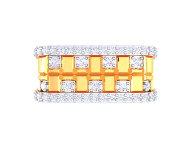 Mens gemstone diamond men Ring with details images 25 3D print model