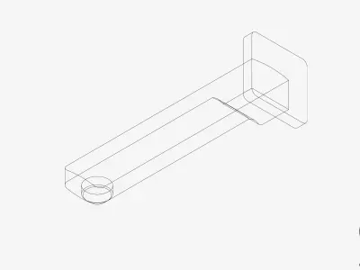 Wall Spout - Luxury - Bold Low-poly 3D model