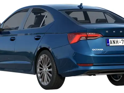 Skoda Octavia 2020 3D model