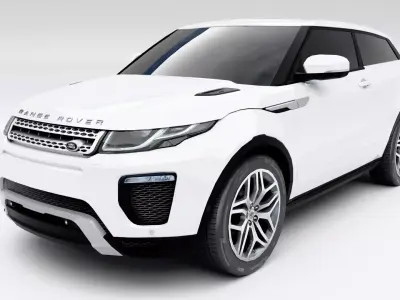 Land Rover Range Rover Evoque Coupe 2015 Low-poly 3D model