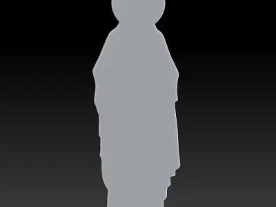 Our Lady of Lourdes 3D print model