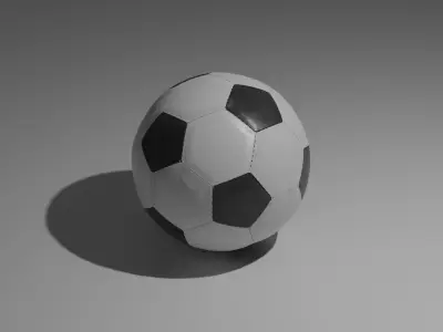 Simple Low Poly Soccer Ball Football Free low-poly 3D model