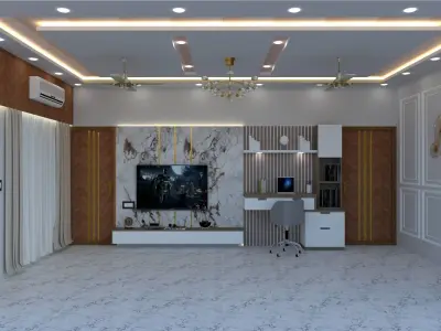 LUXURY BEDROOM INTERIOR DESIGN 3D model