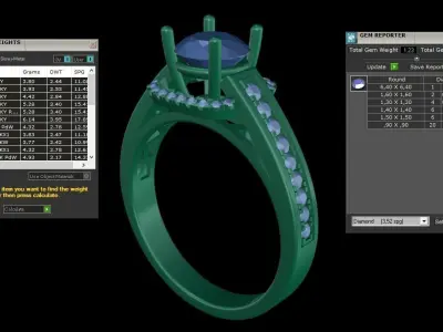 ring code 74 3D print model