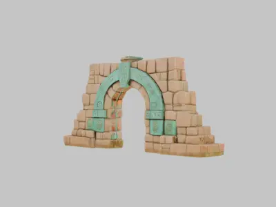 Ceremonial Archway 3D Model Low-poly 3D model