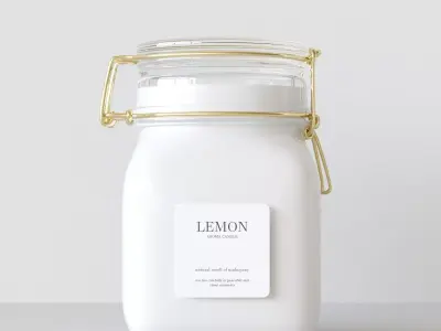 Aroma Candle Lemon 3D model