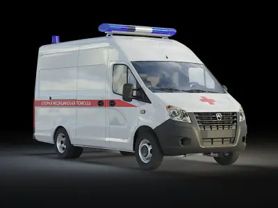 GAZelle Next Low-poly 3D model